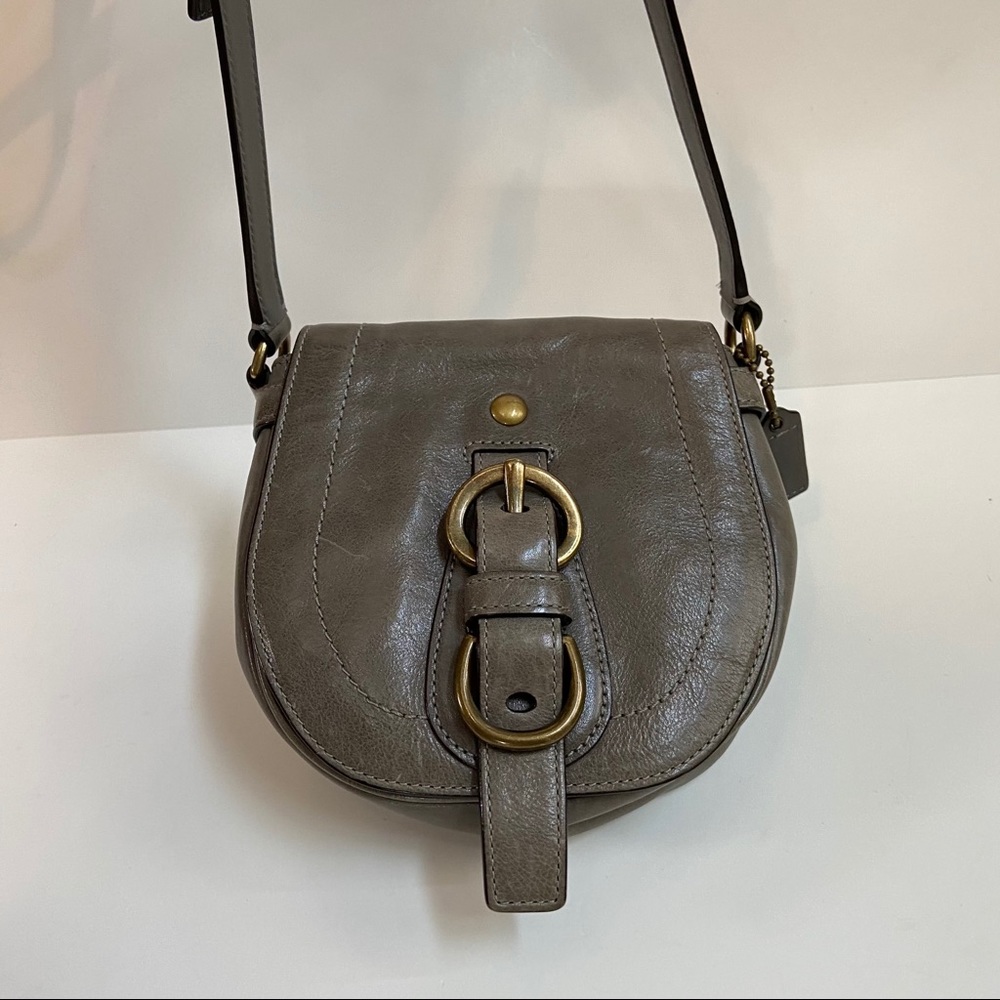 Coach Grey Legacy Leather Purse - Crossbody Bag